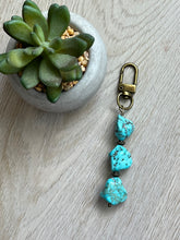 Load image into Gallery viewer, Handmade Turquoise Nugget Zipper Pull
