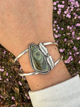 Load image into Gallery viewer, Falling Leaves - Sterling Silver Rare Vistaite Jasper Autumn Inspired Cuff Bracelet
