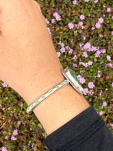 Load image into Gallery viewer, Handmade Sterling Silver Kingman Turquoise Heart Cuff Bracelet
