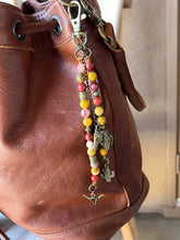 Load image into Gallery viewer, &quot;Wild Wild West&quot; Handmade Gemstone Beaded Bag Charm Keychain, Purse Accessories
