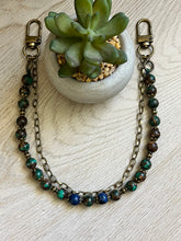 Load image into Gallery viewer, Handmade Gemstone Beaded Bag Necklace - Sling Strand
